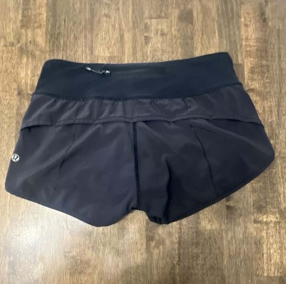 Lululemon Speed Up Athletic Running Shorts Black Size 2